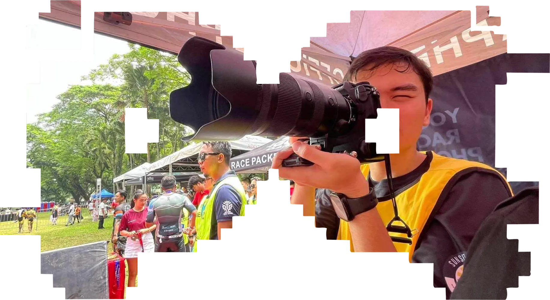 Pixeley Gallery photographer shooting an event